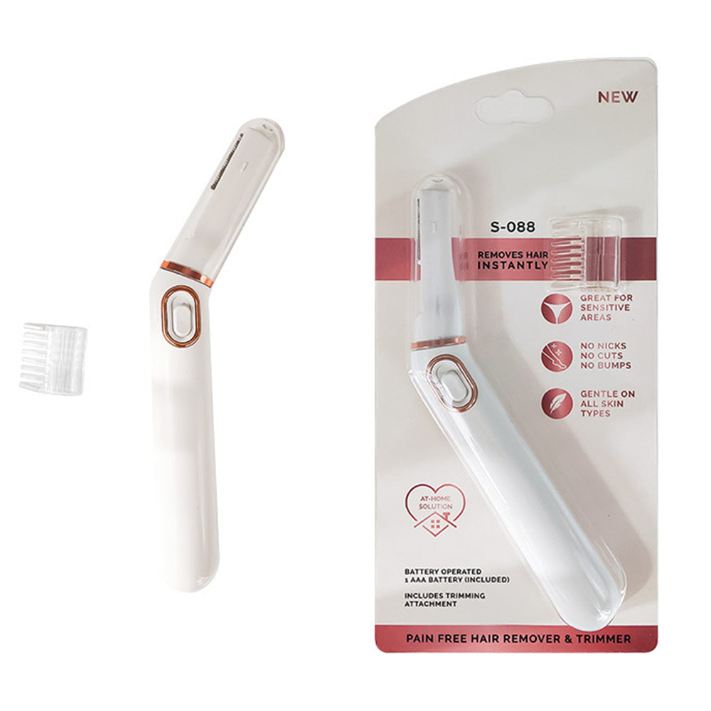 Womens Electric Hair Trimmer Painless Body & Bikini Line Grooming Kit with LED Light
