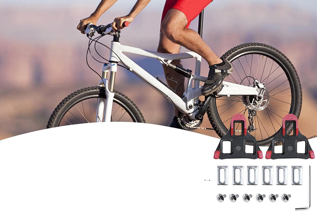 Road Bike Cleat Set SPD Compatible Cycling Pedal Clips for Road Shoes