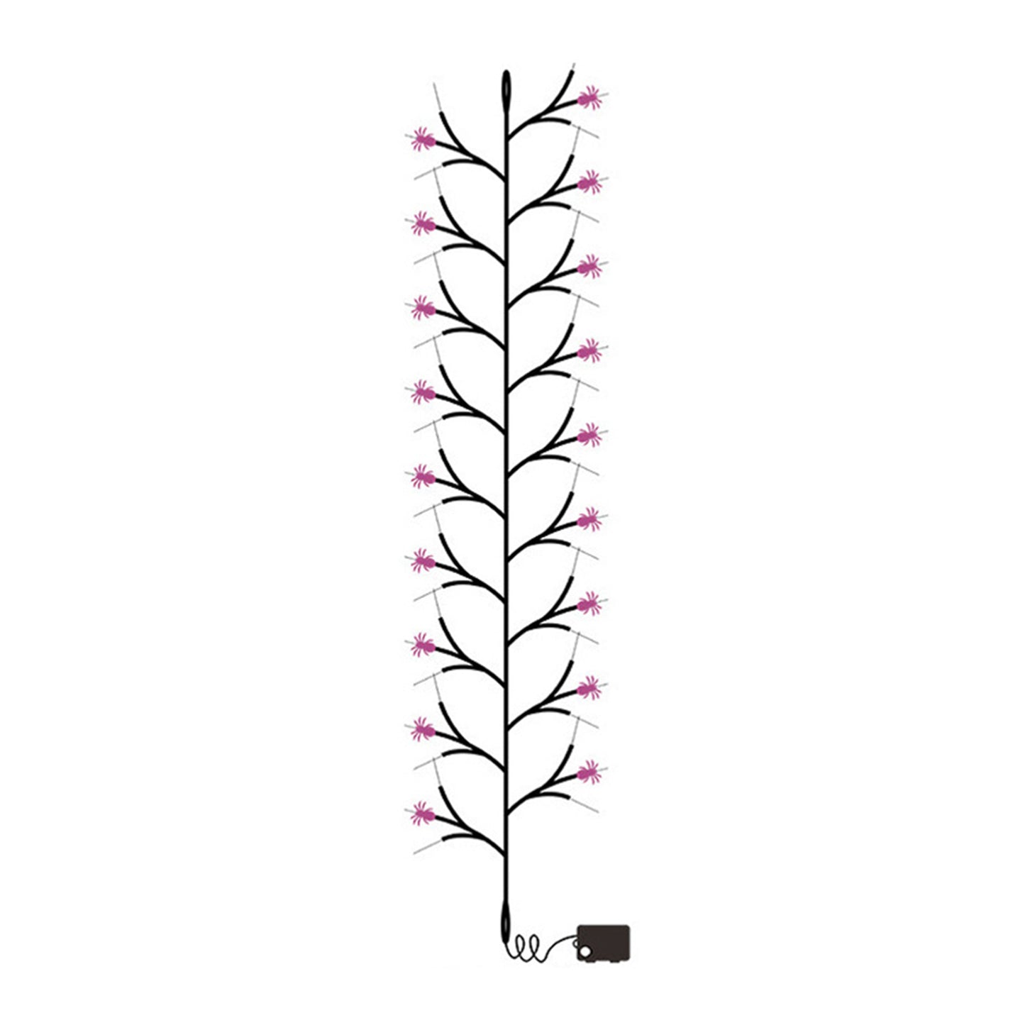 Halloween Willow Vine Twig Decoration Lights-Spider Branch Light