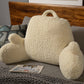 Fluffy Backrest Reading Pillow Neck Lumbar Support Chair Cushion with Arms