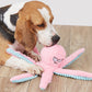 Interactive Plush Squeaky Dog Toy with Crinkle Tentacles for Medium & Large Dogs