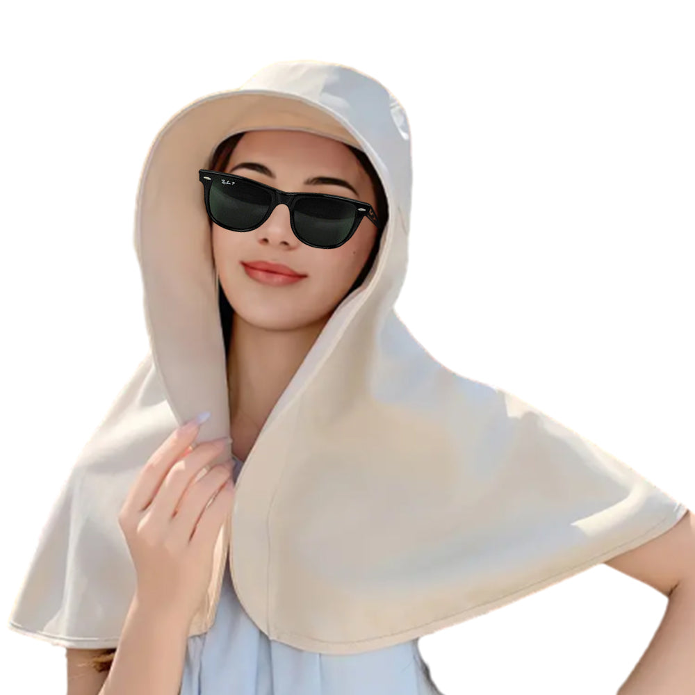 Sun Protection Wide Brim Outdoor Beach Neck Face Mask Cap