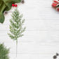 50Pcs Artificial Green Pine Needles Branches Plastic Pine Twigs Stems Picks