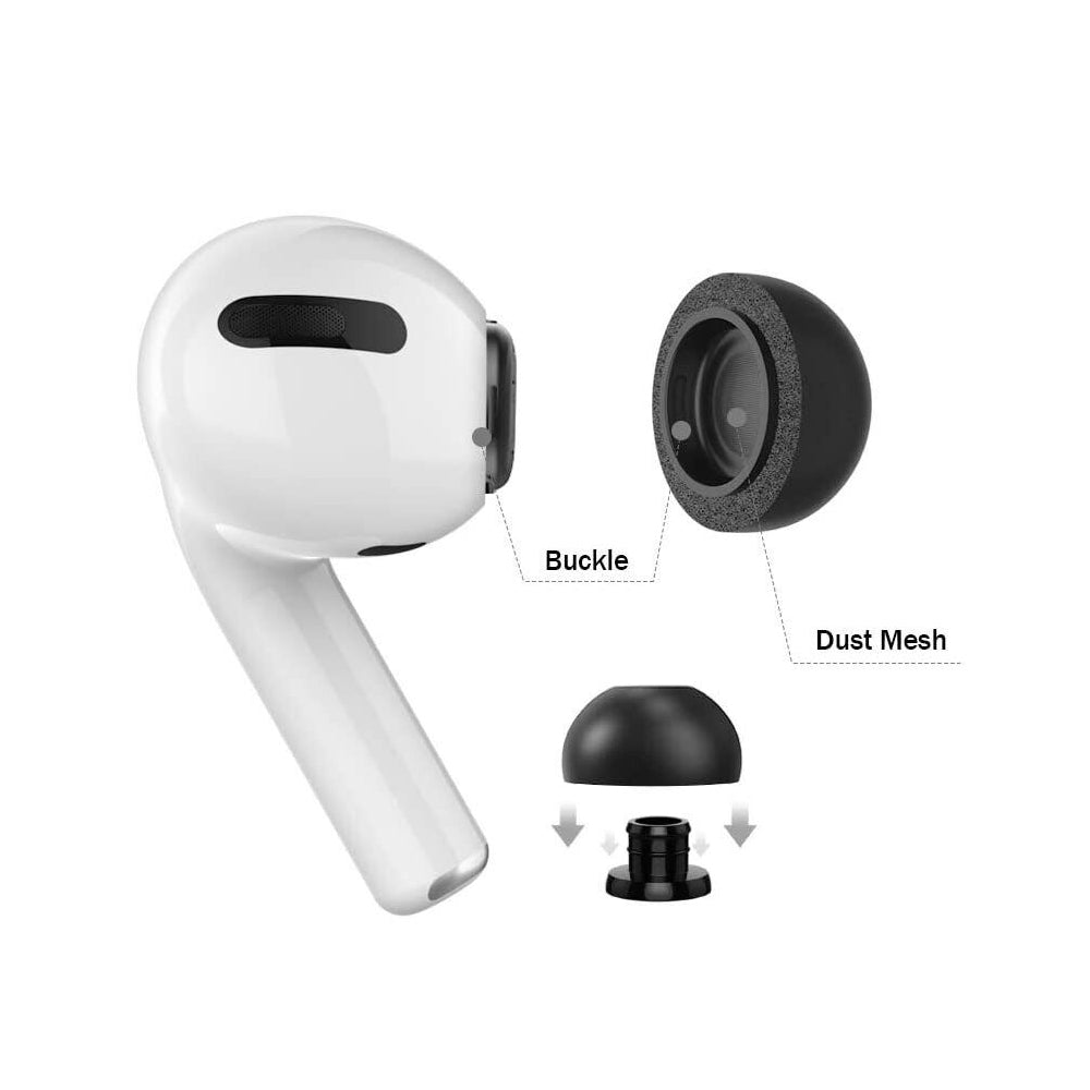 6 Pairs Replacement Ear Tips for AirPods Pro Memory Foam Ear Buds