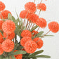 5 Pack Stem Cloth Dandelion Ball Artificial Flowers with Bendable Stems