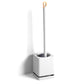2pcs Toilet Brush with Drip Base Toilet Bowl Brush with Built-in Tweezer Toilet Cleaner Set