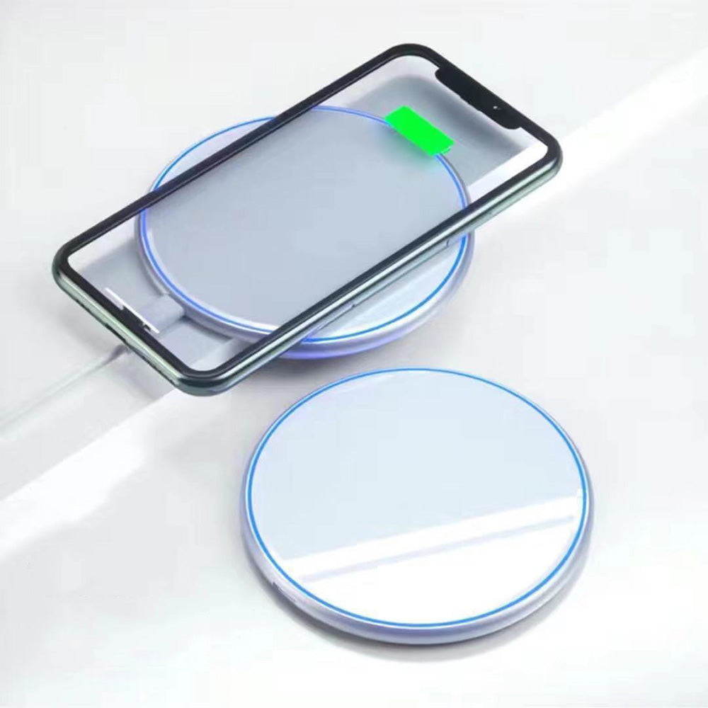 Fast Wireless Charger Pad with Mirror Surface for Phone