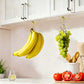 2Pcs Self Adhesive Foldable Banana Hook for Under Cabinet Metal Holder for Kitchen