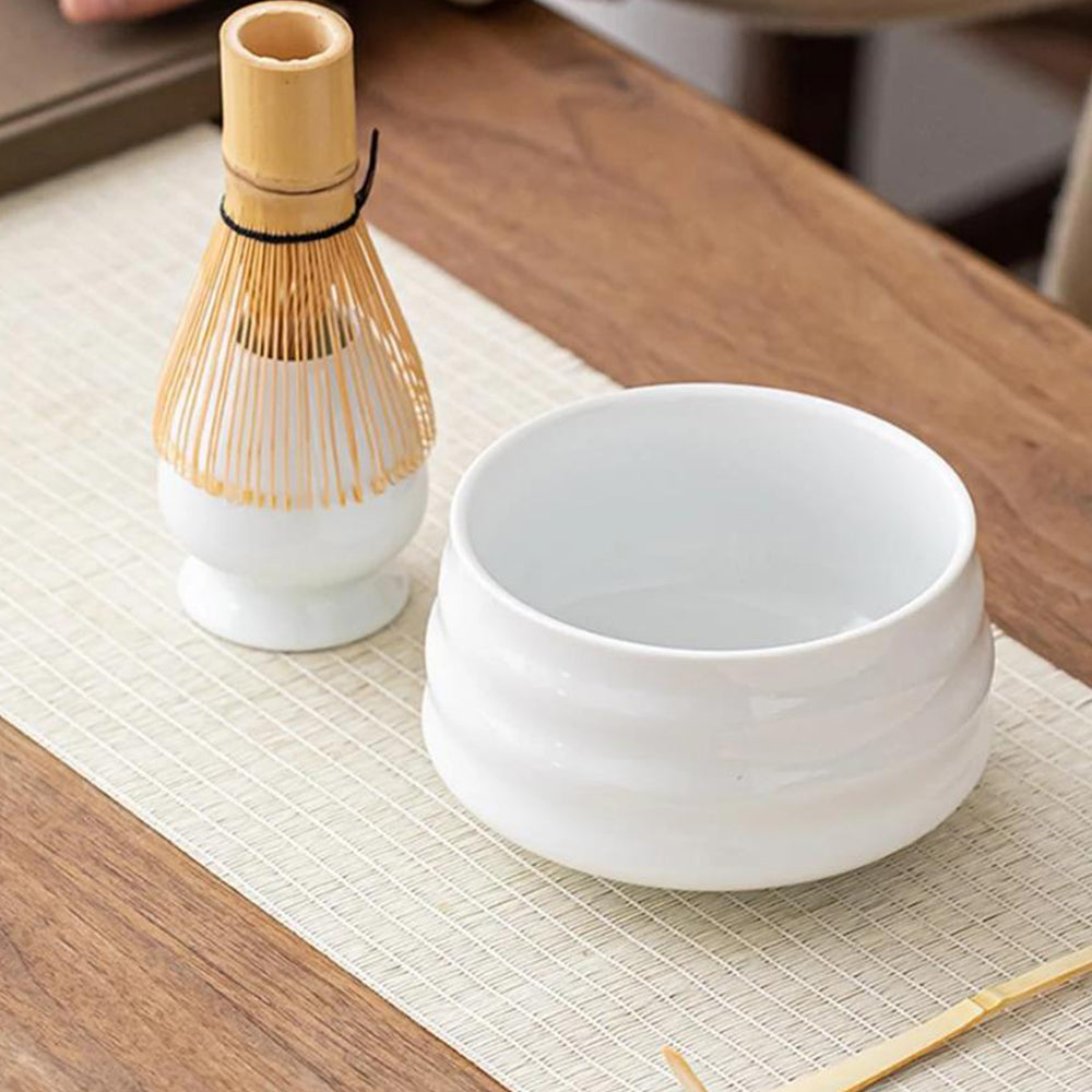 4Pcs Traditional Matcha Tea Set Bowl Whisk Scoop Accessories