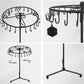 2Pcs Jewelry Rotating Ring Necklace Display Rack with 23 Hooks