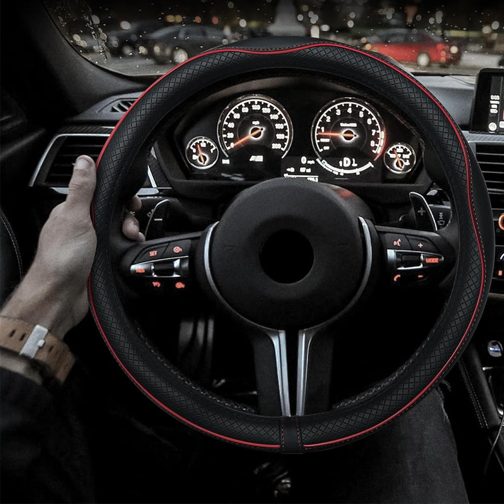 Breathable Microfiber Leather Steering Wheel Cover