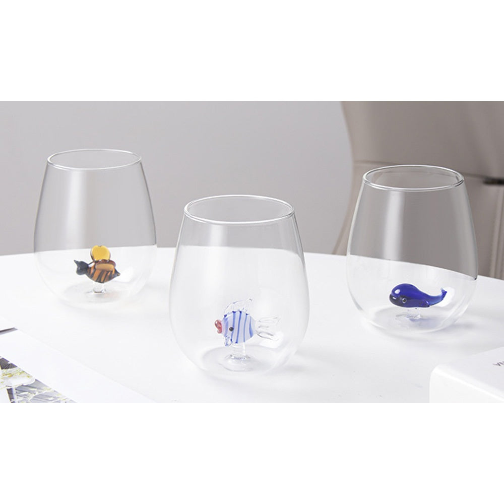 Creative Cartoon Three Dimensional Animal Glass Cup