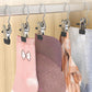 10Pcs Stainless Steel Metal Hanging Hook Clips for Closet