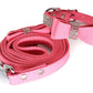 Dazzling Embellishments Dog Leashes and Collars with Bow Knot for Small Dogs Puppy