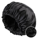 Double Layer Satin Bonnet Double Layer Wearable Adjustable Drawstring Sleep Cap