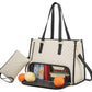 2-in-1 Tote Travel Bag and Wallet with Insulated Lunch Compartment