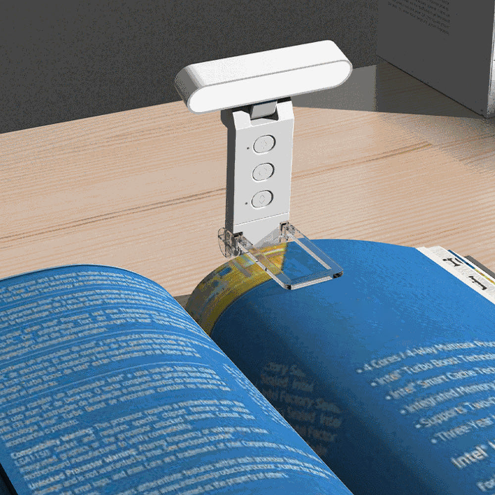 USB Rechargeable Reading Light With 5 Color Temperatures 6 Level Brightness