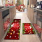 2Pcs Christmas Kitchen Washable Rectangular Floor Mat
