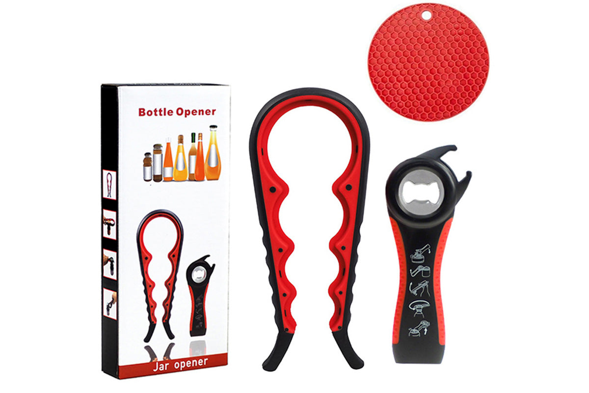 3PCS Jar Opener Bottle Opener With Non-Slip Pad For Weak Hands