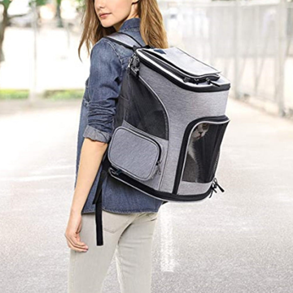 Expandable Large Cat Backpack Carrier for Small Pets