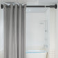 Adjustable Tension Rod Extendable Curtain Shower Closet Pole No Drill Telescopic-Black