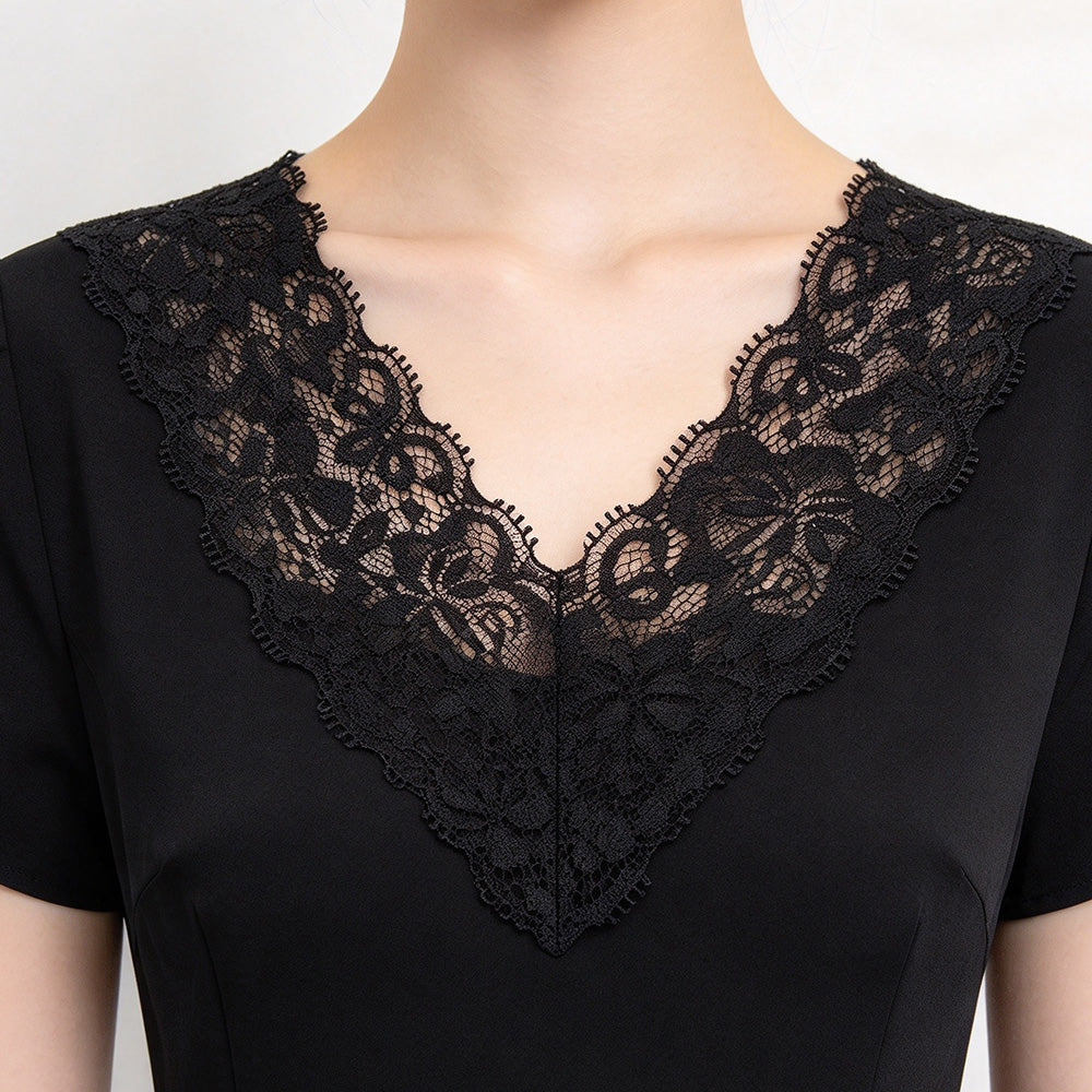 Elastic Floral Lace Trim Stretch Ribbon for Sewing and DIY Crafts