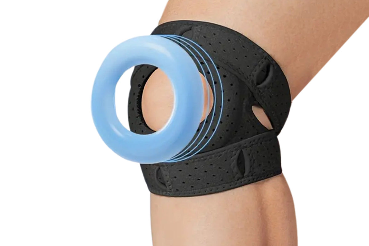 Adjustable Neoprene Knee Sleeve-Black
