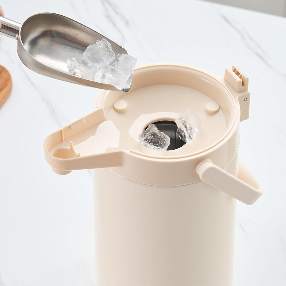 3L Stainless Steel Vacuum Insulated Water Dispenser Pump Flask Hot Cold Beverage Server