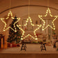 3Pcs 30CM Christmas LED Star Decoration Lights Battery Operated Christmas Decoration