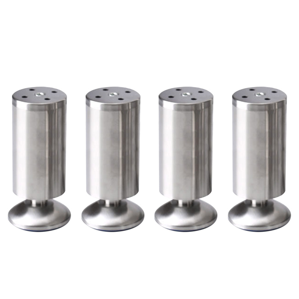 4 PCS Metal Furniture Legs Adjustable Stainless Steel Cabinet Feet for Bed Sofa Table