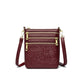 Genuine Leather Crossbody Shoulder Bag Multi-Compartment Water-resistant Handbag