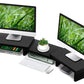 Dual Monitor Stand Riser Adjustable Computer Monitor Stand for Books iMac Laptop