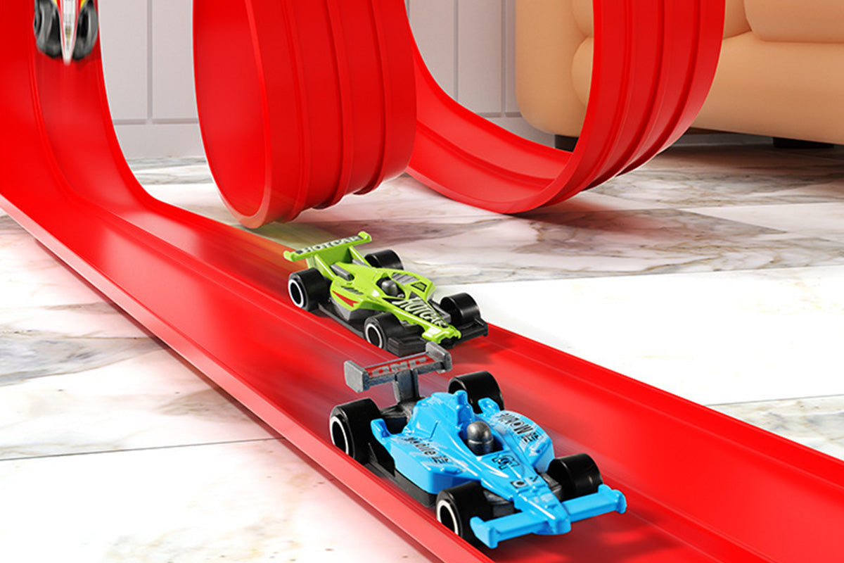 Five Meter Dual Lane Gravity Racing Track Set