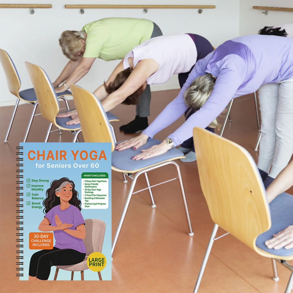 Chair Yoga Book for Seniors: Strength Balance & Wellness Exercises