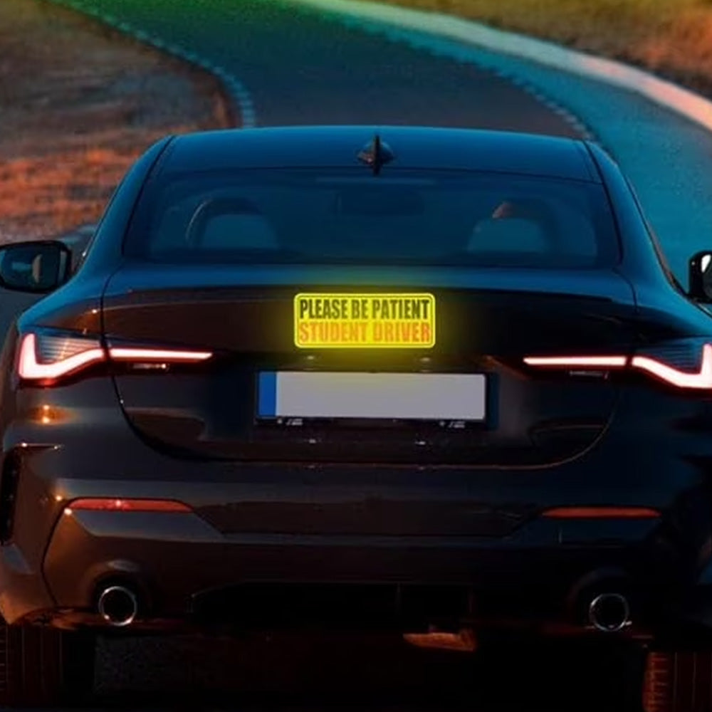 5Pcs Student Driver Reflective Please Be Patient Car