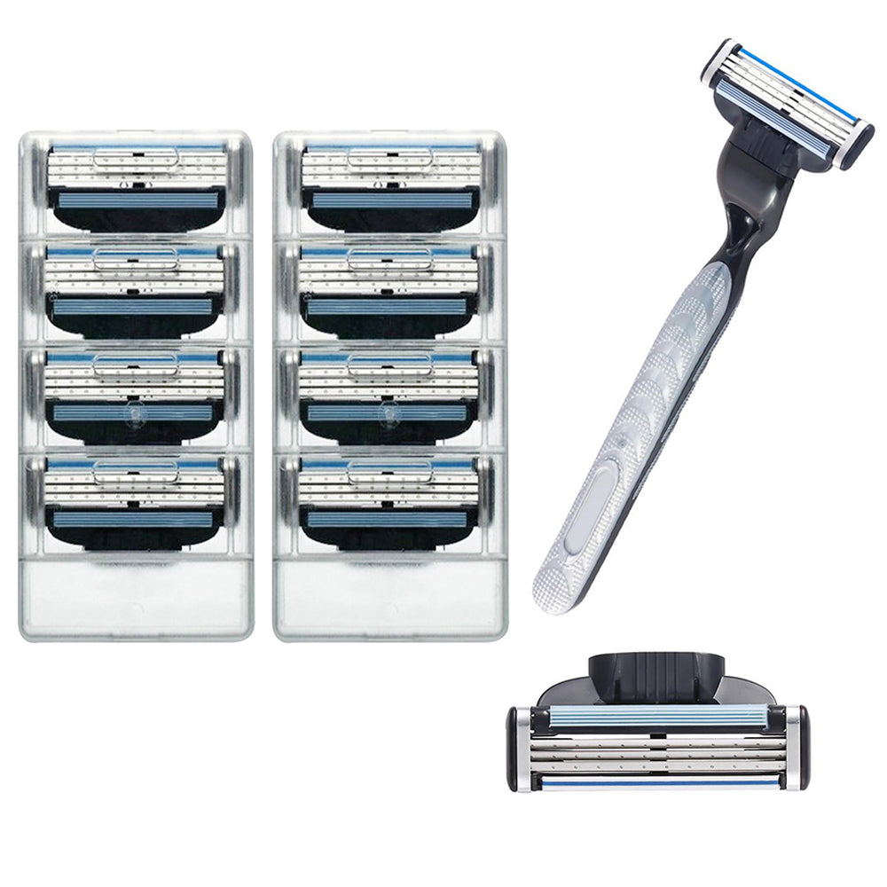 8Pcs Razor Blades Shaving Replacement Suitable for Gillette March 3 Series