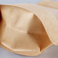 100Pcs 9x14cm Resealable Kraft Paper with Visible Window