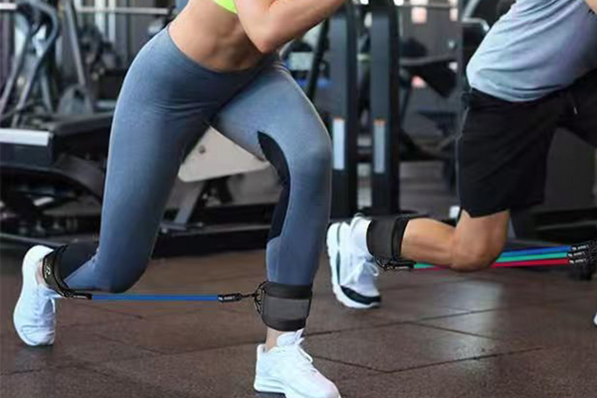 Ankle Resistance Bands Set with Cuffs Leg and Glute for Home Gym Workout