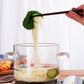 Glass Cooking Pot Double-Handled Heat-Resistant Clear Glass Stovetop Pot with Lid