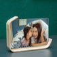 2Pcs Transparent Acrylic Wooden Photo Frame