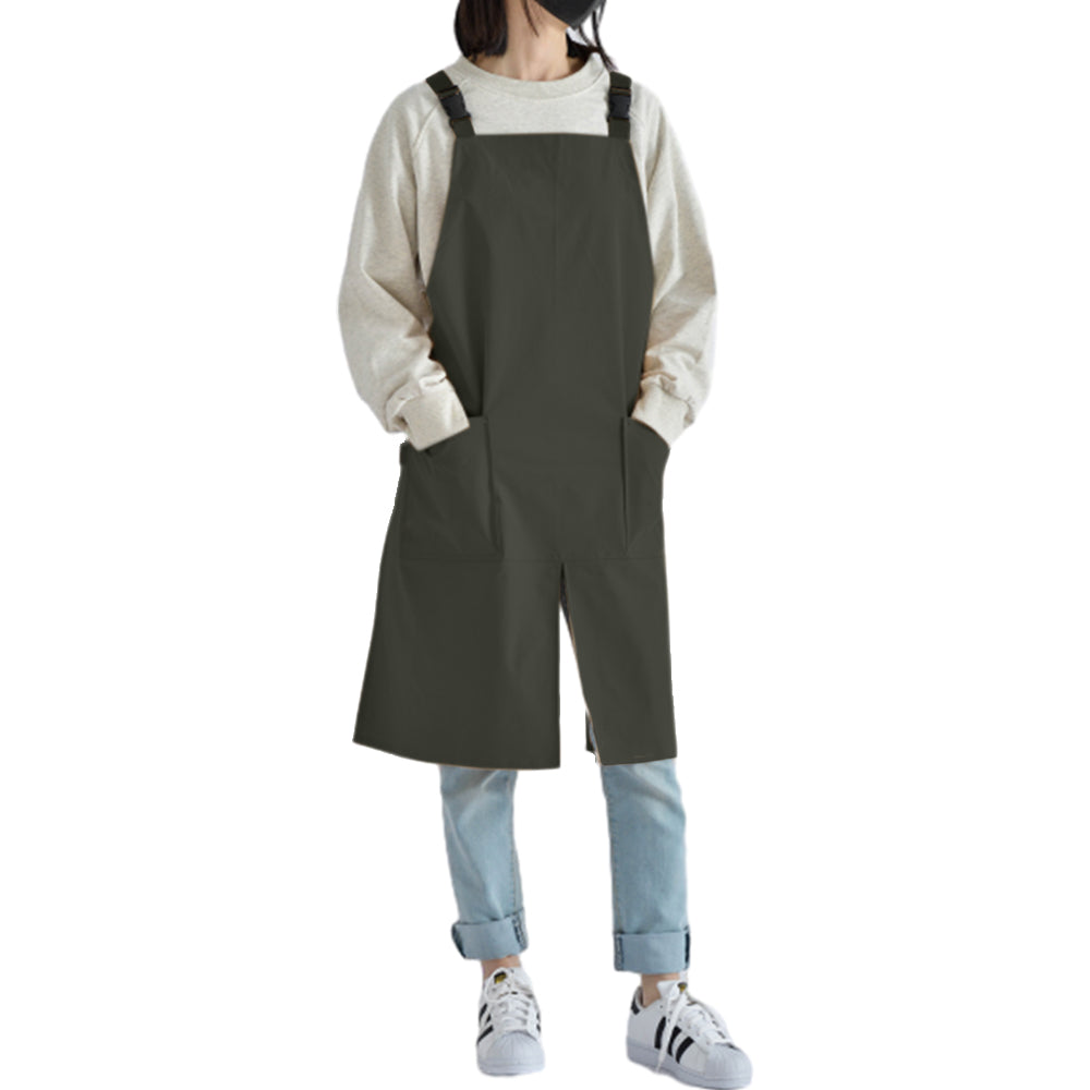 Kitchen Apron Water-Resistant Overalls Bib Apron