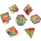 Enchanted Starlight 7 Dice Precision Edged Set for RPG DND Tabletop Game