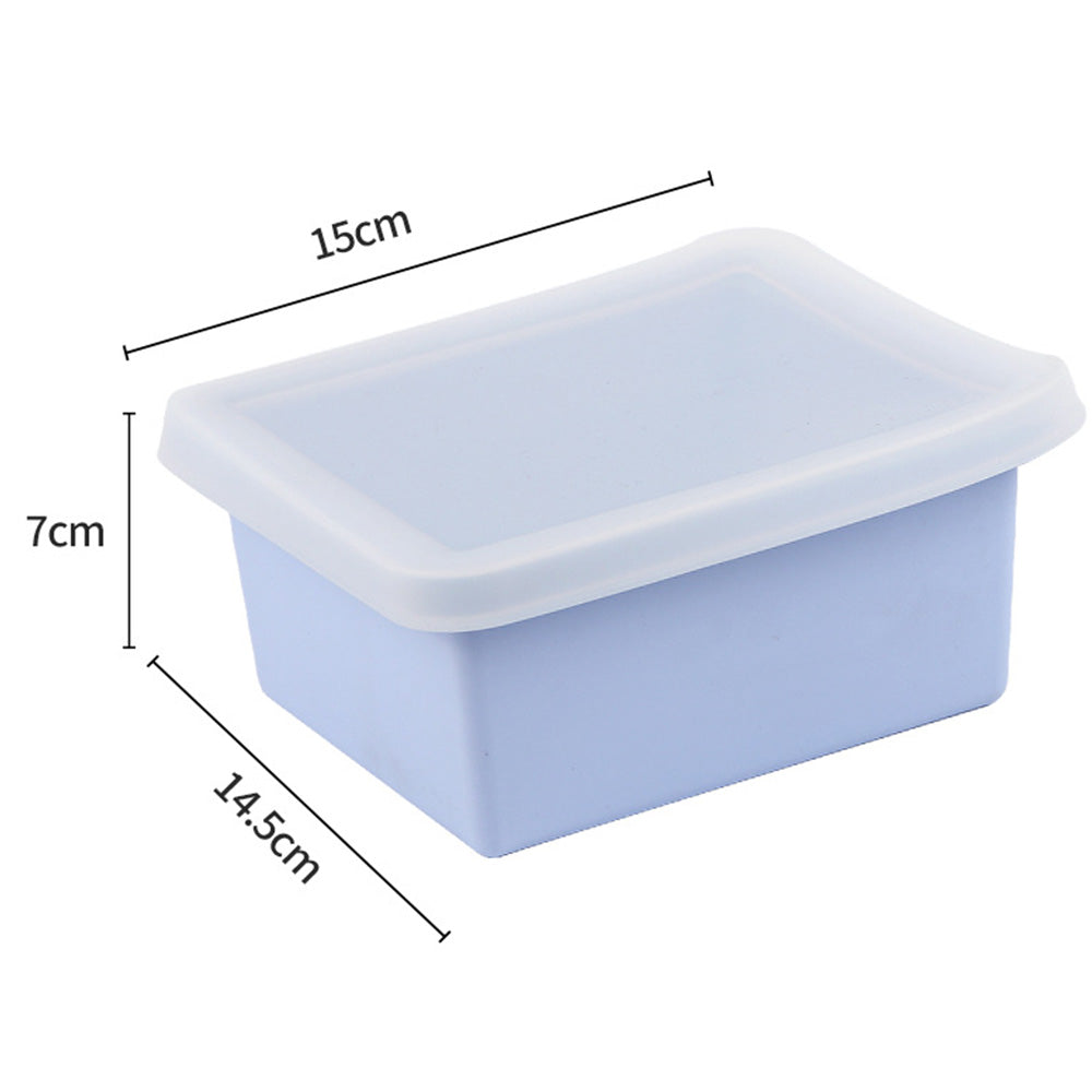 Silicone Freezer Trays with Lid Soup Freezer Container Microwave Dishwasher Safe