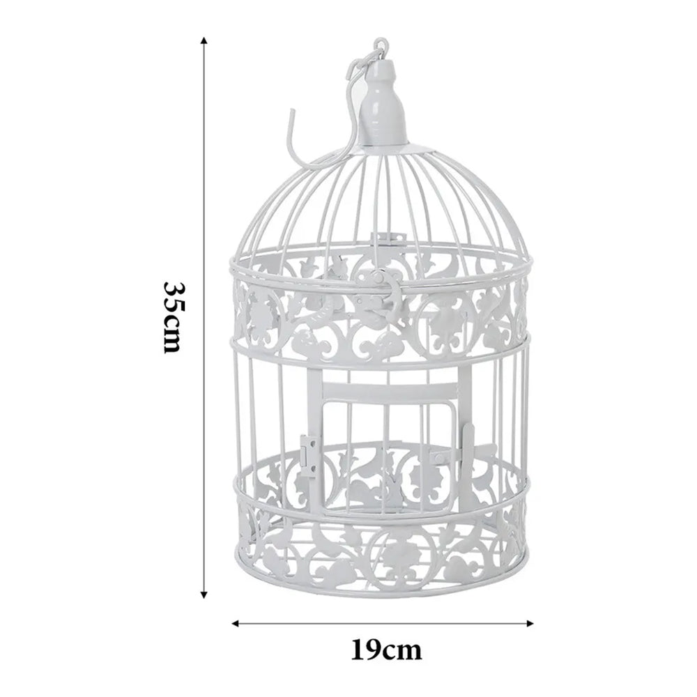 Iron Wire Birdcage Shape Succulent Plant Pot Hanging Frame