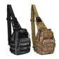2Pcs Outdoor Military Sport Tactical Chest Bag Shoulder Bag-Grey and Brown