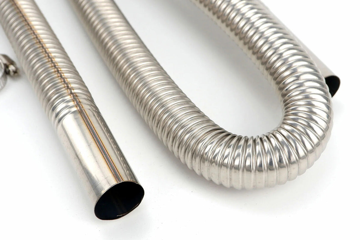 Parking Exhaust Pipe Stainless Steel 60-200 cm for Cars Trucks and Vans