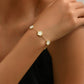 Elegant Clover Charm Bracelet Double Side Stainless Steel Tarnish-Free Bracelet