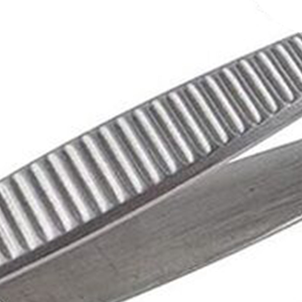 Silver Stainless Steel Long Food Tong Straight Tweezers Kitchen Tool