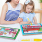 2Pcs Magic Water Drawing Doodle Coloring Book with Pen