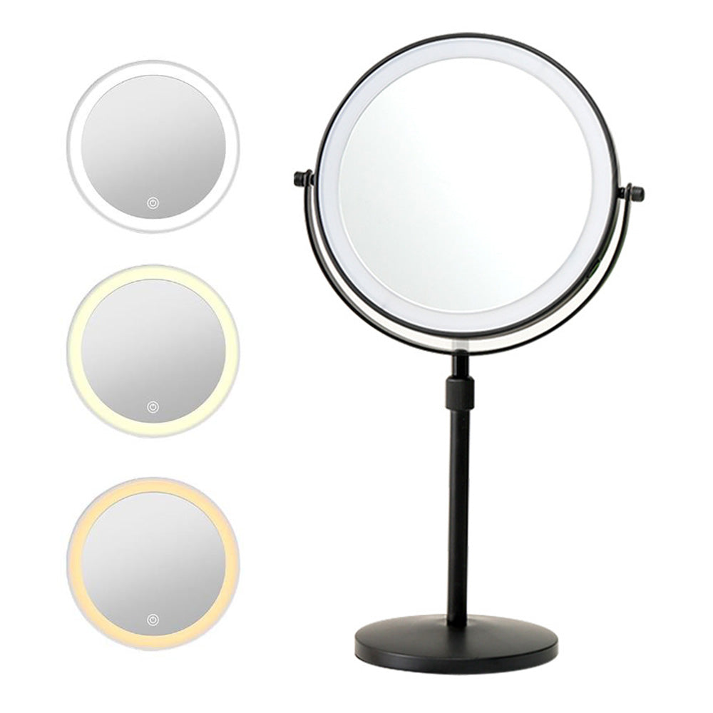10X Magnifying Makeup Mirror with LED Light Foldable Cosmetic 360 Degree Rotation Mirror
